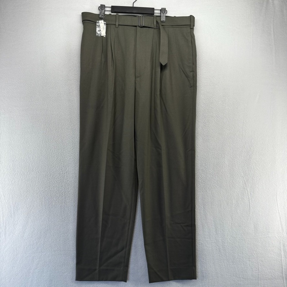 Madewell Double Pleated Trousers Pants Mens 35 Wool Loose Straight Old Money NEW